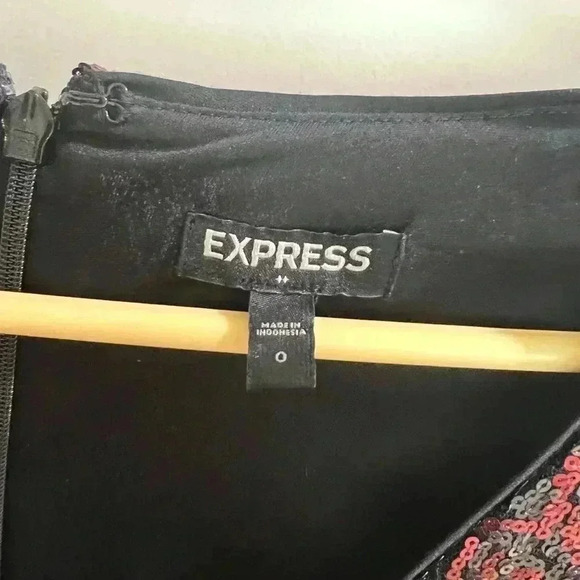 Women's Express Burgundy Red Sequin Mini Sheath Dress 0, Prom Dress, Club Dress, - Picture 11 of 11